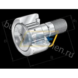 Ролик на игольчатых подшипниках KR30 INA